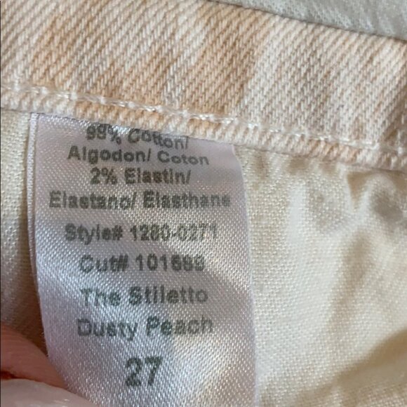 Current/Elliot “The Stiletto” Skinny Dusty Peach Jeans - Picture 10 of 14